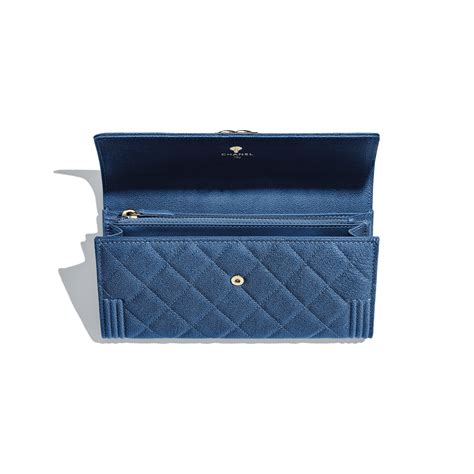 chanel wallet long flap blue|chanel long zipped wallet.